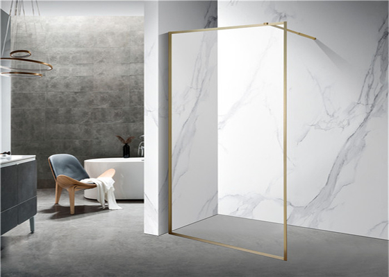 gouden   Roestvrije Glijdende 6mm Aangemaakte Deur 1200X2000mm van de Glasdouche